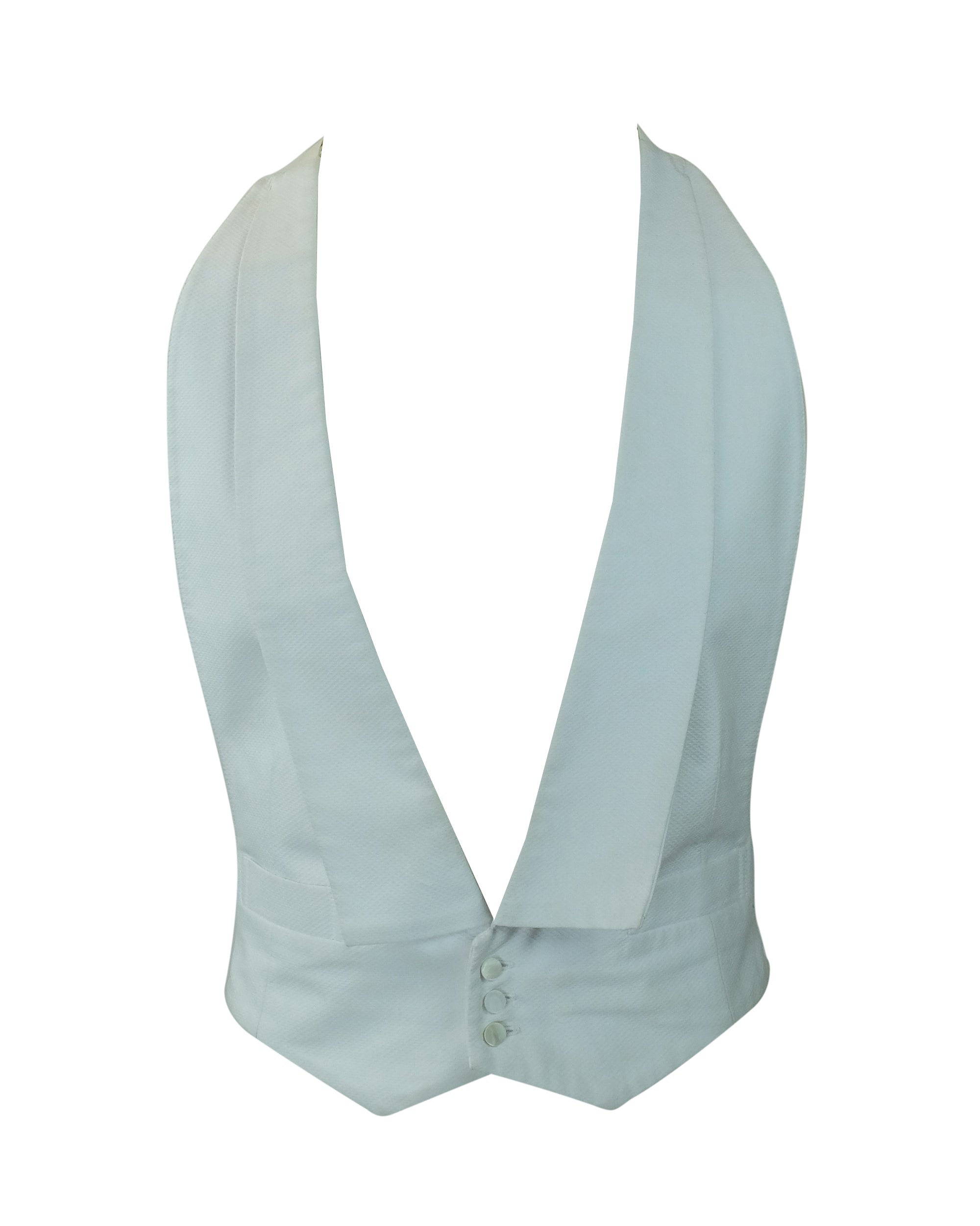 White Formal Dress Waistcoat - Size M Fabulistcostume White Formal Dress Waistcoat - Size M Fabulistcostume